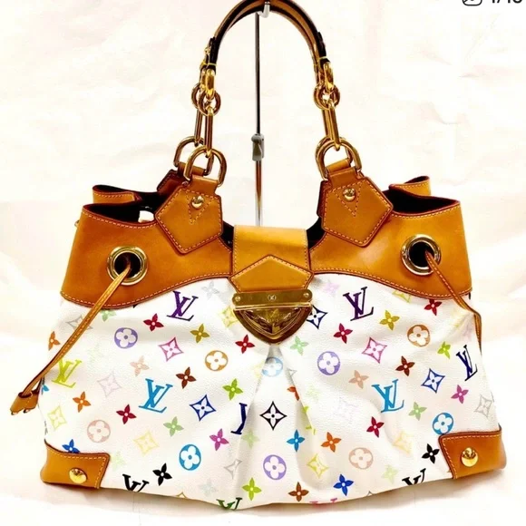 Louis Vuitton Ursula Multicolor Bag. EUC.bright color and clean in and out. - Picture 2 of 16